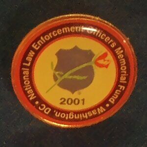 National Law Enforcement Officers Memorial Fund 2001 Washington DC Lapel Pin
